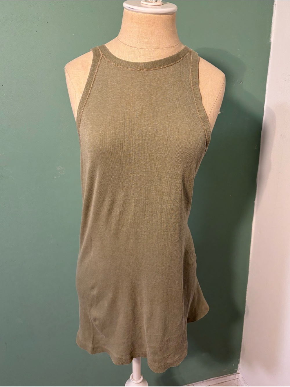 Vintage WW2 Military Men’s Olive Green Sleeveless Tank Top